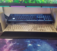 Keyboard riser for 5mm desks 3D model