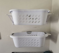 Wall-mounted Laundry Baskets 3D model