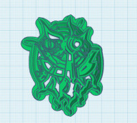 Pokemon: Dhelmise Cookie Cutter 3D model