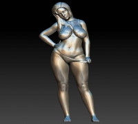 Plus-Size Girl 3D model