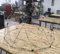 Geodesic dome hubs 3D model