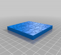 3x3 DnD Tile Single Sided 3D model