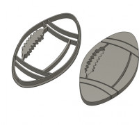 rugby cookie cutter 3D model