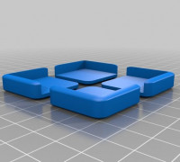 Hotbed Mirror brackets 3D model