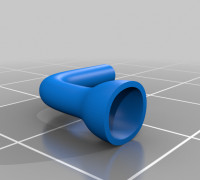 Lamp holder for pole 3D model