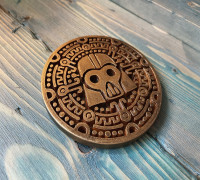 Darth Vader Drink Coaster 3D model