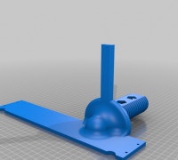 RailCore Electronics Box with Pincher V2 Spool Holder 3D model