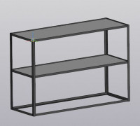 2-level Rack 3D model