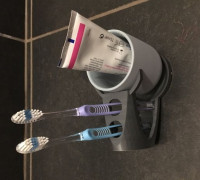 Toothbrush + cup holder 3D model