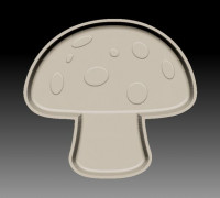 MUSHROOM BATH BOMB MOLD 3D model
