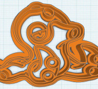 Octillery Cookie Cutter 3D model