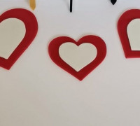 Couple Hearts Topper 3D model