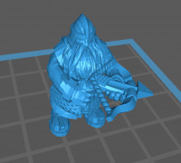 Dwarf quarreller 3D model