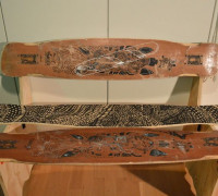 Longboard bench 3D model