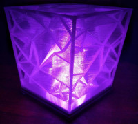 Crinkle Lamp with Base 3D model