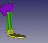 x-axis adjustable camera mount 3D model