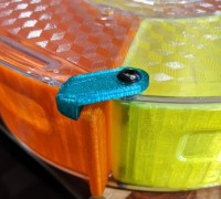 Spool drawer organizer security clip 3D model