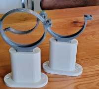 Offset support for VMC pipe diam 100 3D model