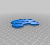 Hexagonal Paint Tray - Small 3D model