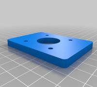 My Customized Parametric Nema17 Mount 2 3D model