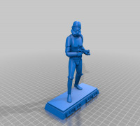 Stormtrooper with Base 3D model