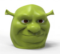 Shrek Pen Holder STL OBJ 3D model