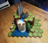 HeroScape Huge Waterfall 3D model