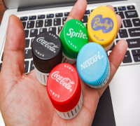 Mini Container with PET Bottle Cap Size 3D model