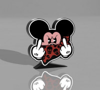 ANGRY MICKEY LAMP 3D model
