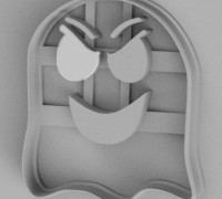 Halloween ghost cookie cutter 3D model