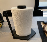 Simple, Modern, Hexagonal Paper Towel Stand 3D model