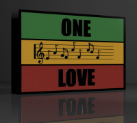 Bob Marley Lamp 3D model