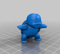 squirtle voronoi 3D model
