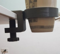 Cup holder table clamp 3D model