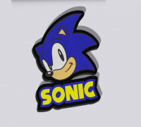 sonic led lamp 3D model