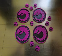 Objective Tokens for Tyranids 3D model