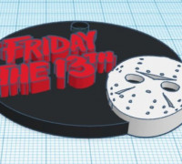 Friday the 13th keychain 3D model