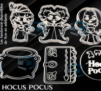 HOCUS POCUS COOKIE CUTTER 3D model