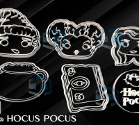 HOCUS POCUS COOKIE CUTTER 3D model