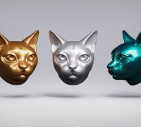 Cat Head 3D model