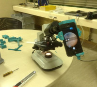 Adaptateur smartphone pour microscope 3D model