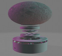Rotating Moon Lamp 3D model