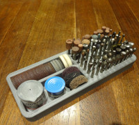 Dremel Tool Bit Organizer 3D model