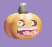 pumpkin tongue 3D model