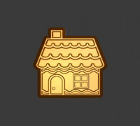 Gingerbread house Stl File 3D model