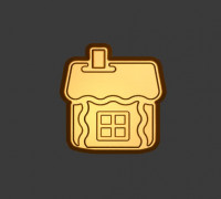 Gingerbread house Stl File 3D model