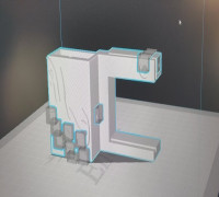 Firefly3D runout sensor mount for UniTak3D direct extruder 3D model