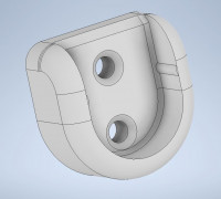 Wall mount for broomstick 3D model