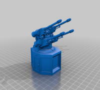 Shield Defence Line Gun 3D model