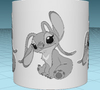 Litho Bedside lamp Angel 3D model